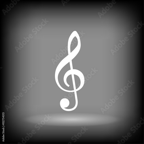 Pictograph of music key