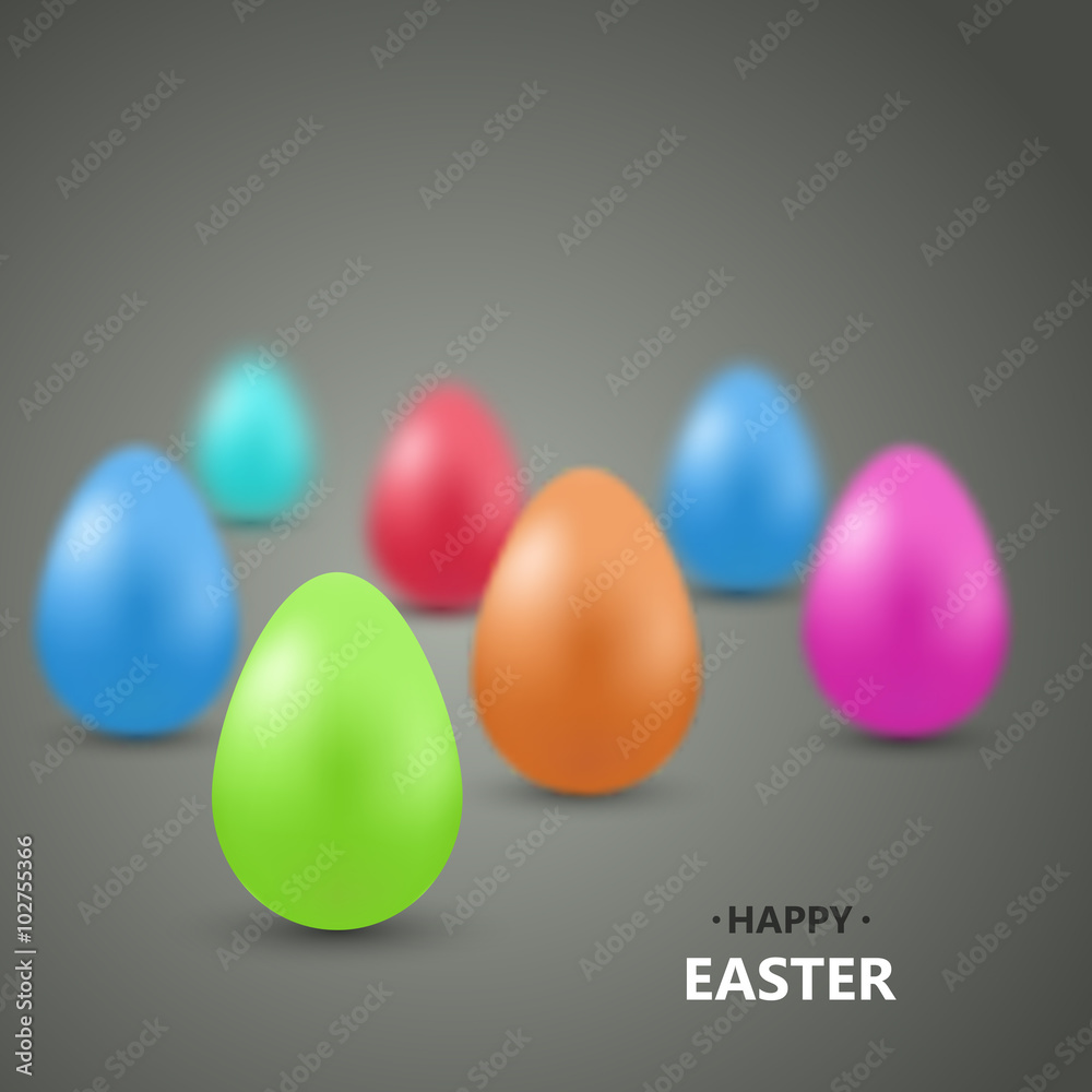 Vector modern happy easter background. Vector modern happy easter background.