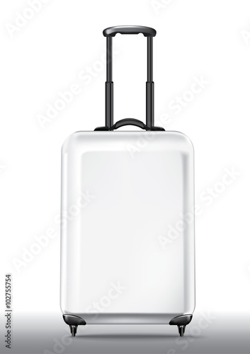 Travel bag on white background