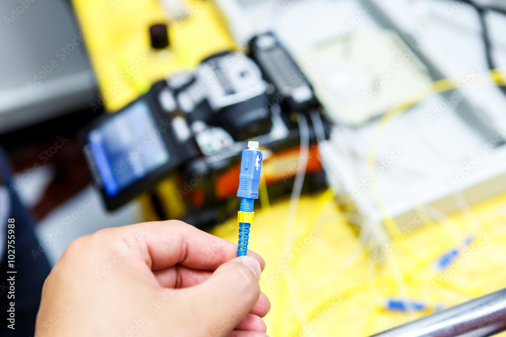 fiber optic cable install