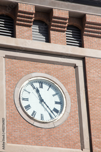 Clock on the county courthouse in Durango, Colorado
