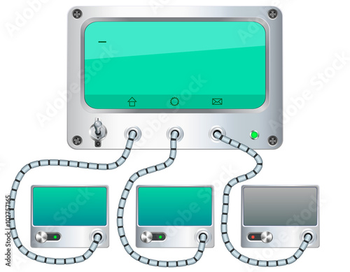 Blank screens connected. Ve...