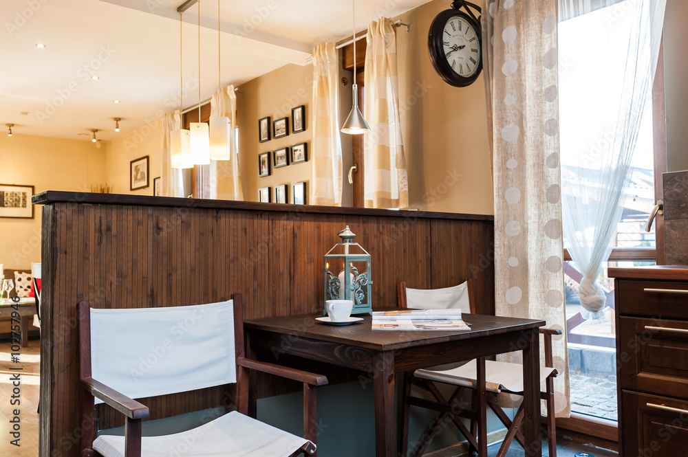 Fototapeta premium Czas na kawę, miejsce do picia kawy