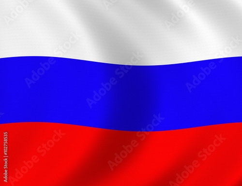 WAVING RUSSIAN FLAG