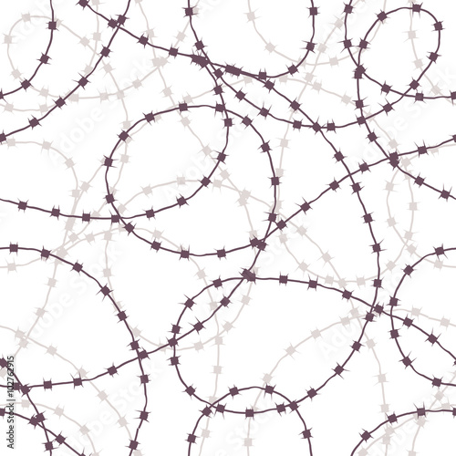 Barbed wire. Seamless background