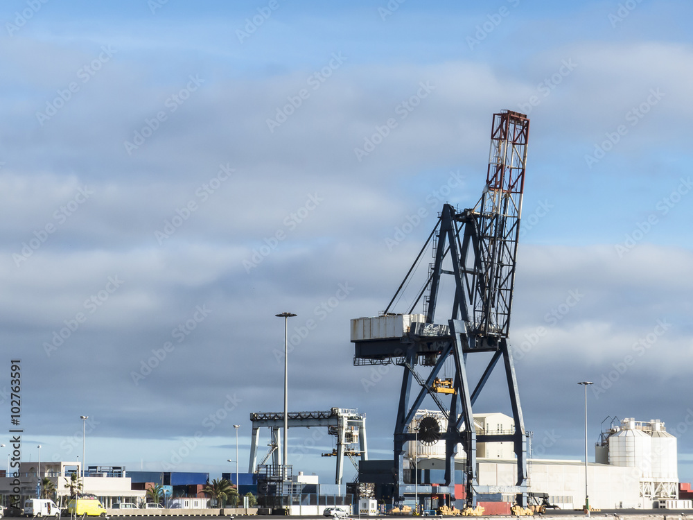Container crane harbor logistic