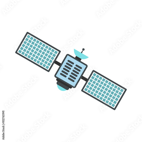 Satellite flat icon 