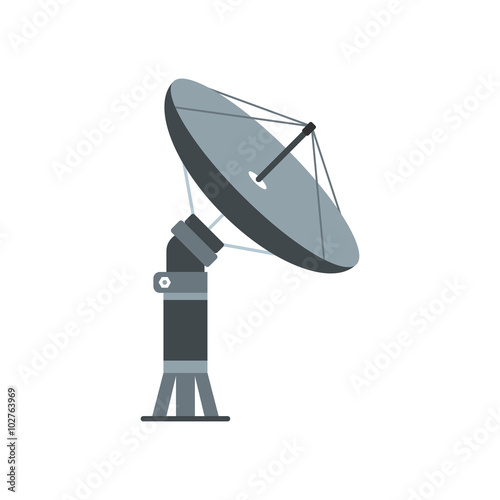 Parabolic aereal flat icon
