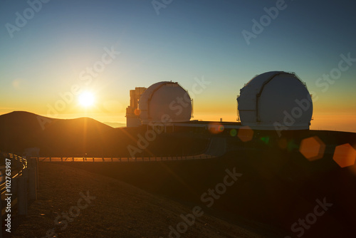 Teleskope auf dem Mauna Kea, Big Island, Hawai'i