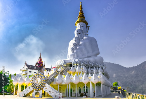 PHETCHABUN THAILAND - FEB 12 :
Wat Pha Sorn Kaew
on Feburary 12 2016 , 
Hi Season with cold weather about 14 celsius.
Wat Pha Sorn Kaew is the most beautiful mosaic temple in Thailand photo