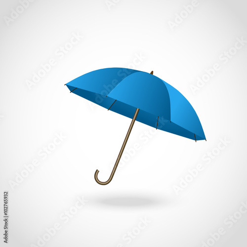Opened umbrella isolated on...