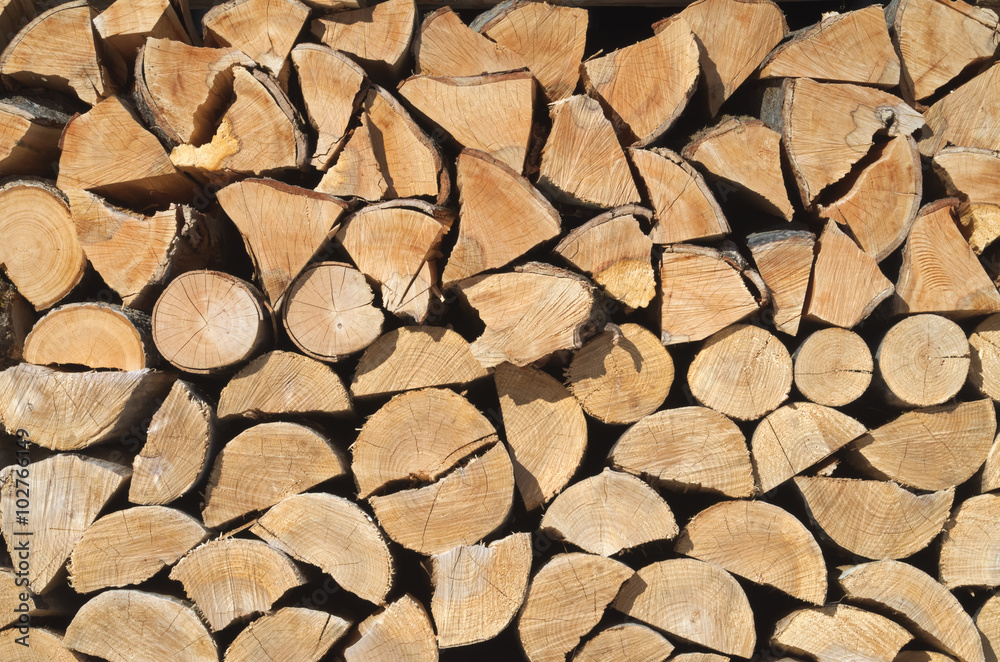 Pile of wood for the fireplace, background
Pile of wood for the fireplace, background