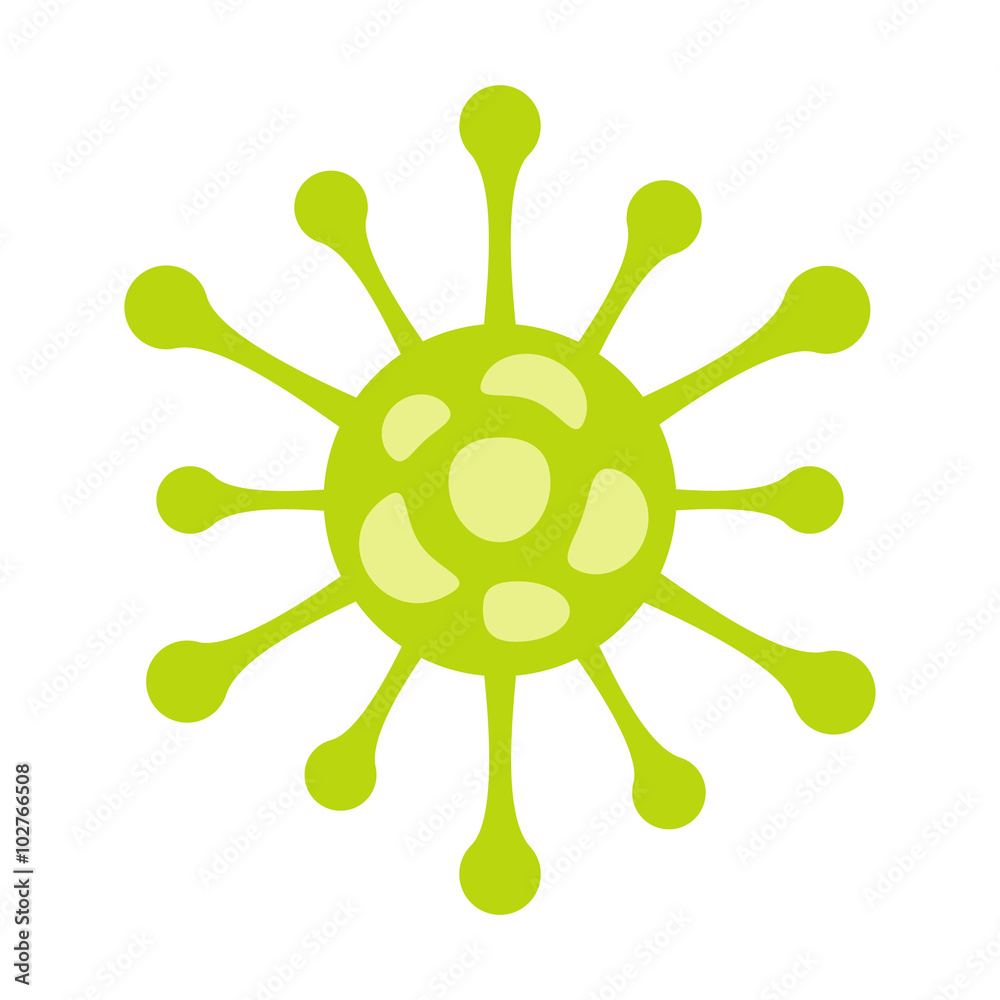 Obraz premium Virus flat icon 