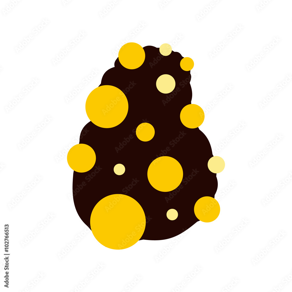 Fototapeta premium Virus flat icon 