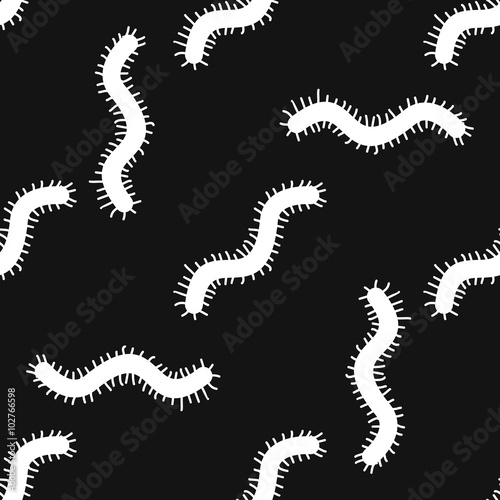 Virus black simple pattern