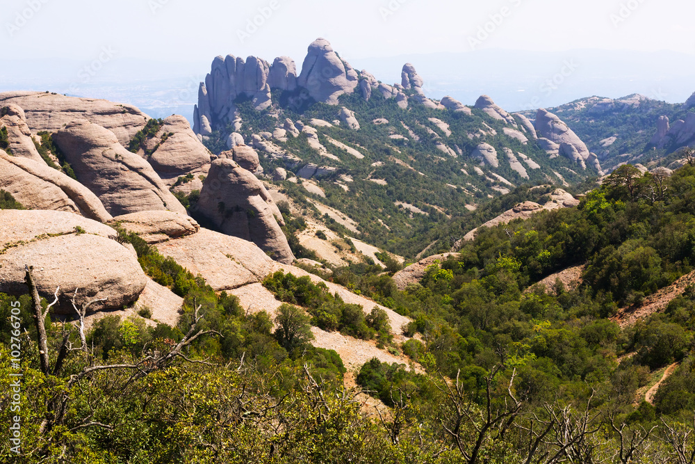  mountain landscape in  Montserrat