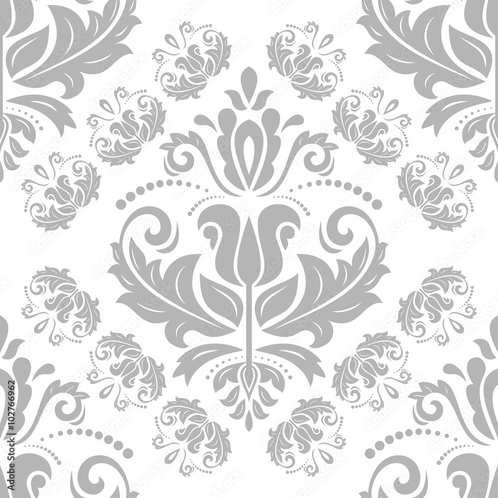 Oriental vector classic grey ornament. Seamless abstract background Oriental vector classic grey ornament. Seamless abstract background
