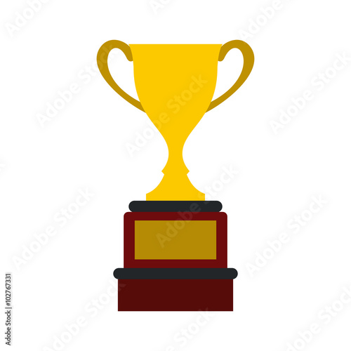 Sports cup flat icon