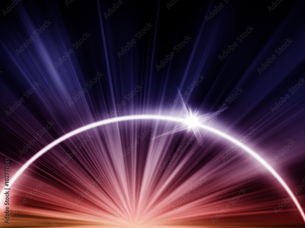 Obraz premium Exploding abstract galaxy background