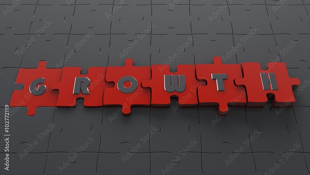 growth puzzle concept