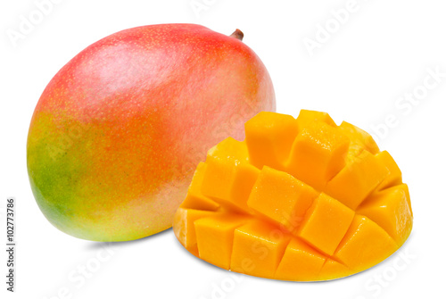 Mango isolated on white