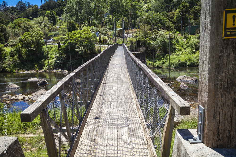 Hängebrücke Coromandel Neuseeland
