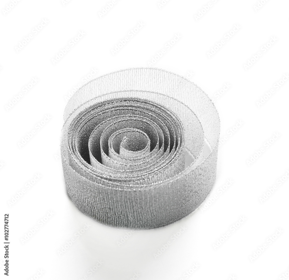 Naklejka premium Curling ribbon, isolated on white