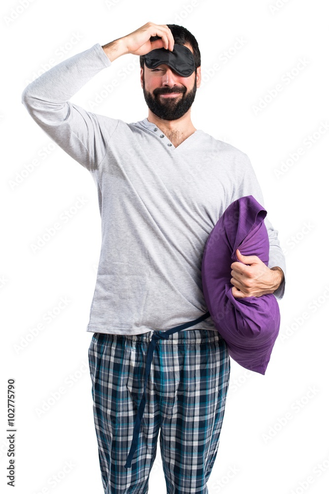 Fototapeta premium Man in pajamas