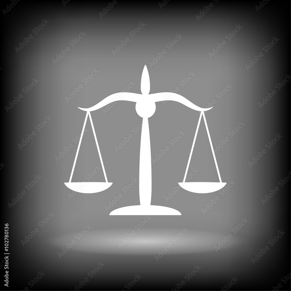 Pictograph of justice scales Pictograph of justice scales