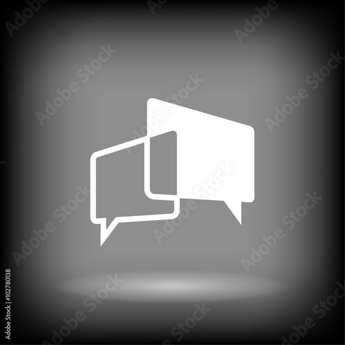 Pictograph of message or chat