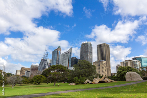 Sydney downtown view from the Royal Botanic Gardens. © Premium Collection