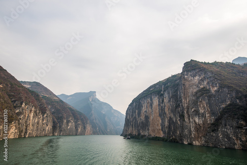 the qutang gorge of three gorges at the yangtze river,china photo