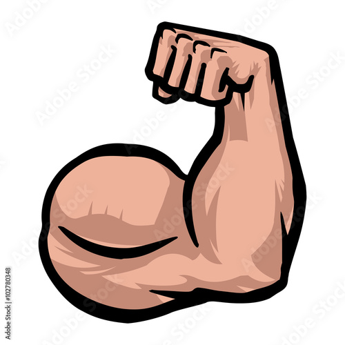 Biceps Flex Arm Vector Icon