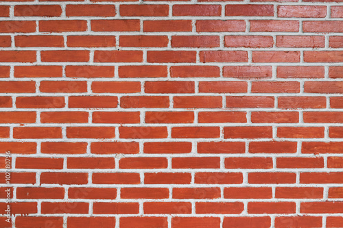 Modern red bricks wall pattern background