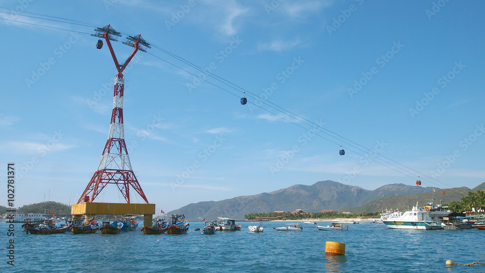World's longest cable car over sea, Nha Trang