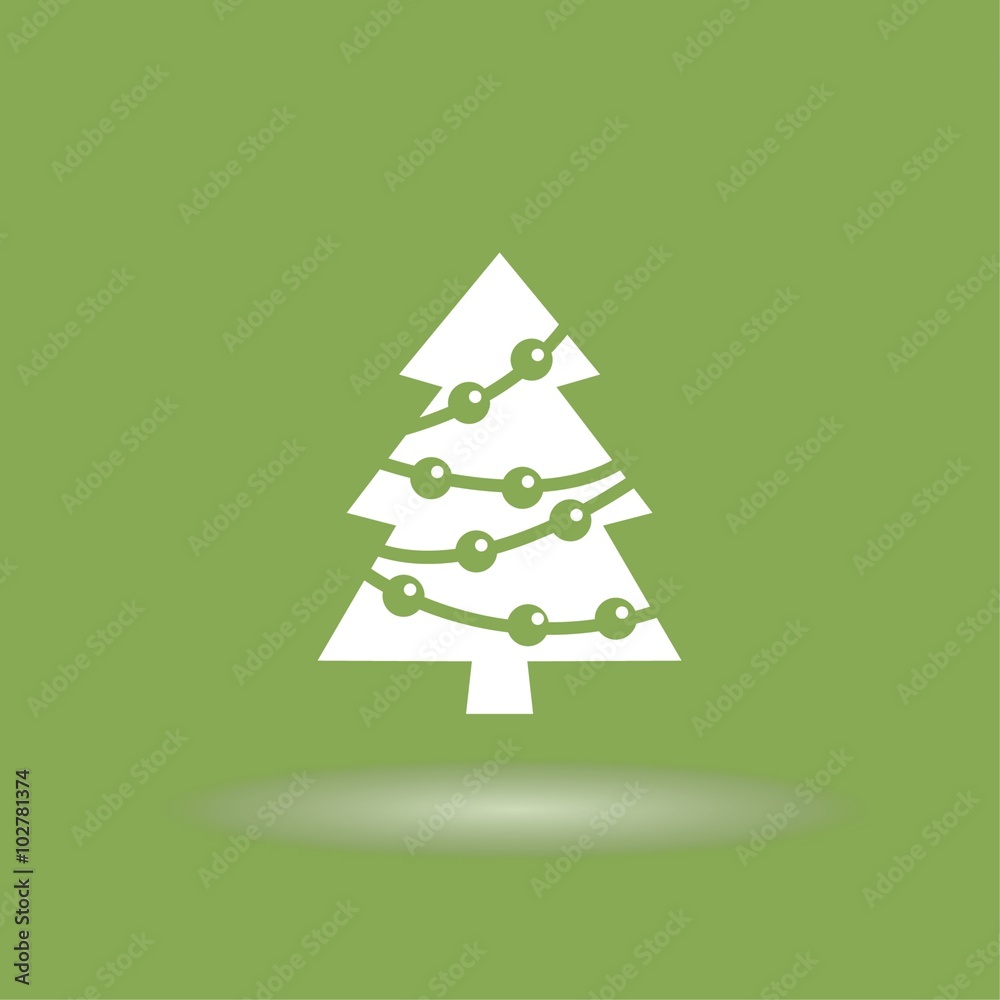 Pictograph of christmas tree Pictograph of christmas tree