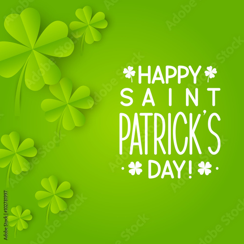 Greeting card for Saint Patricks day