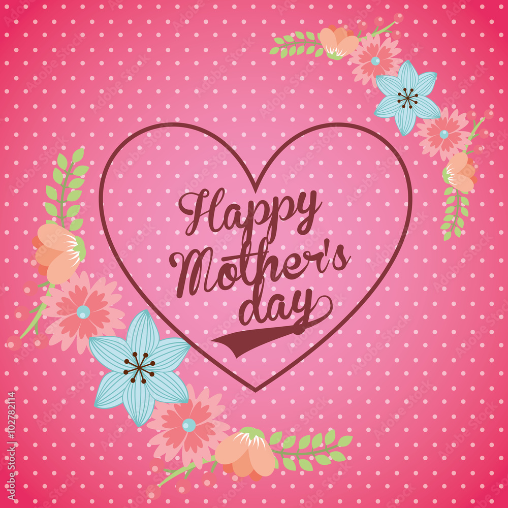 happy mothers day design 