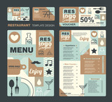 Big set of restaurant and cafe menu design,voucher,business card,Restaurant cafe menu, template design, Food flyer