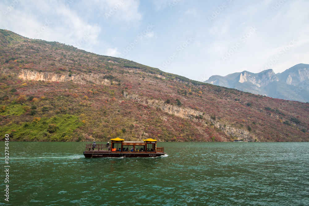 the wu gorge of three gorges at the yangtze river, china