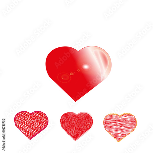Set of original red hearts
Red hearts in a set for special occasions and declarations of love
