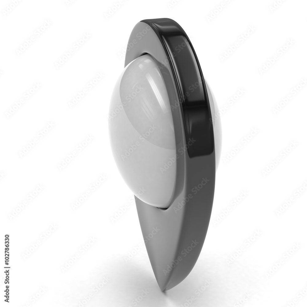 black map pointer isolated black map pointer isolated