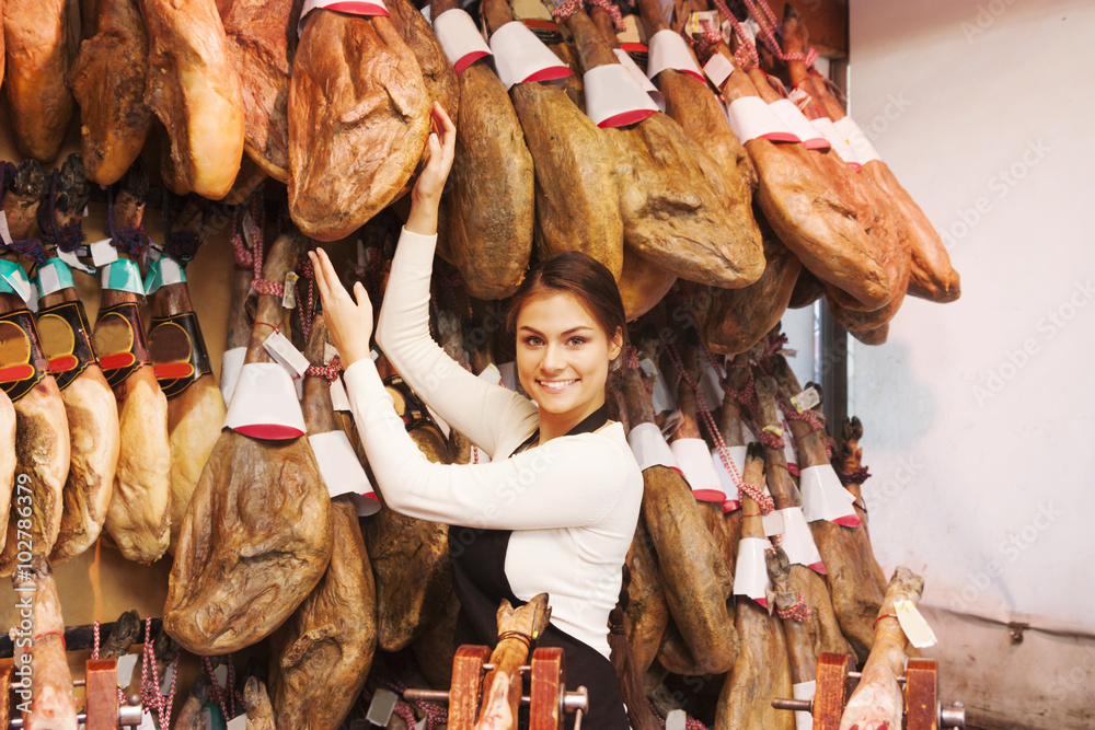 Obraz premium dealer jamon