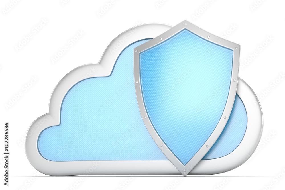 cloud and shield, cloud security concept cloud and shield, cloud security concept