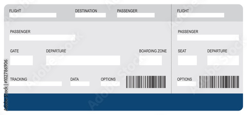Classic form air ticket