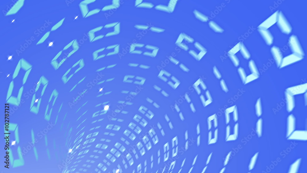 digital data tunnel background loop able