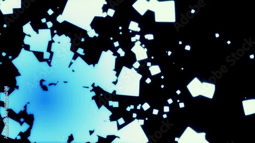 cube particle abstract background loop able