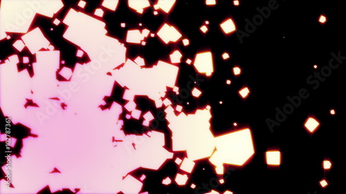 cube particle abstract background loop able
