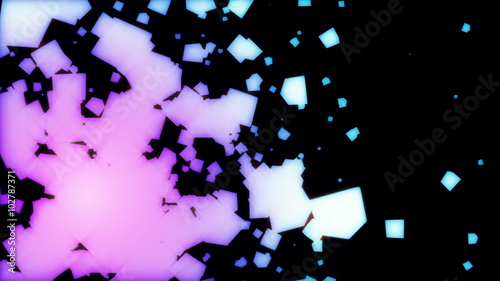cube particle abstract background loop able