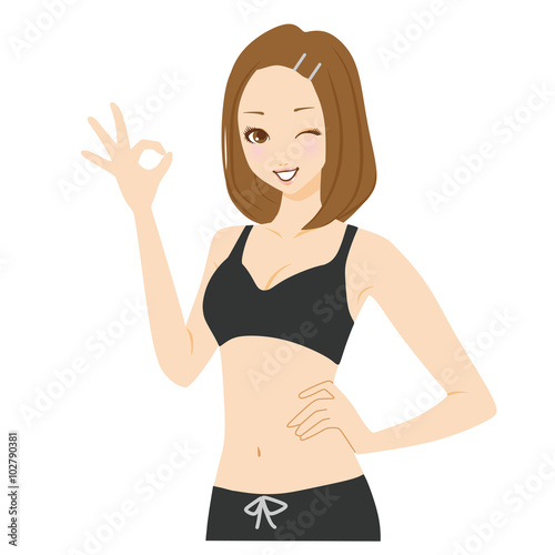 フィットネス　女性　OK